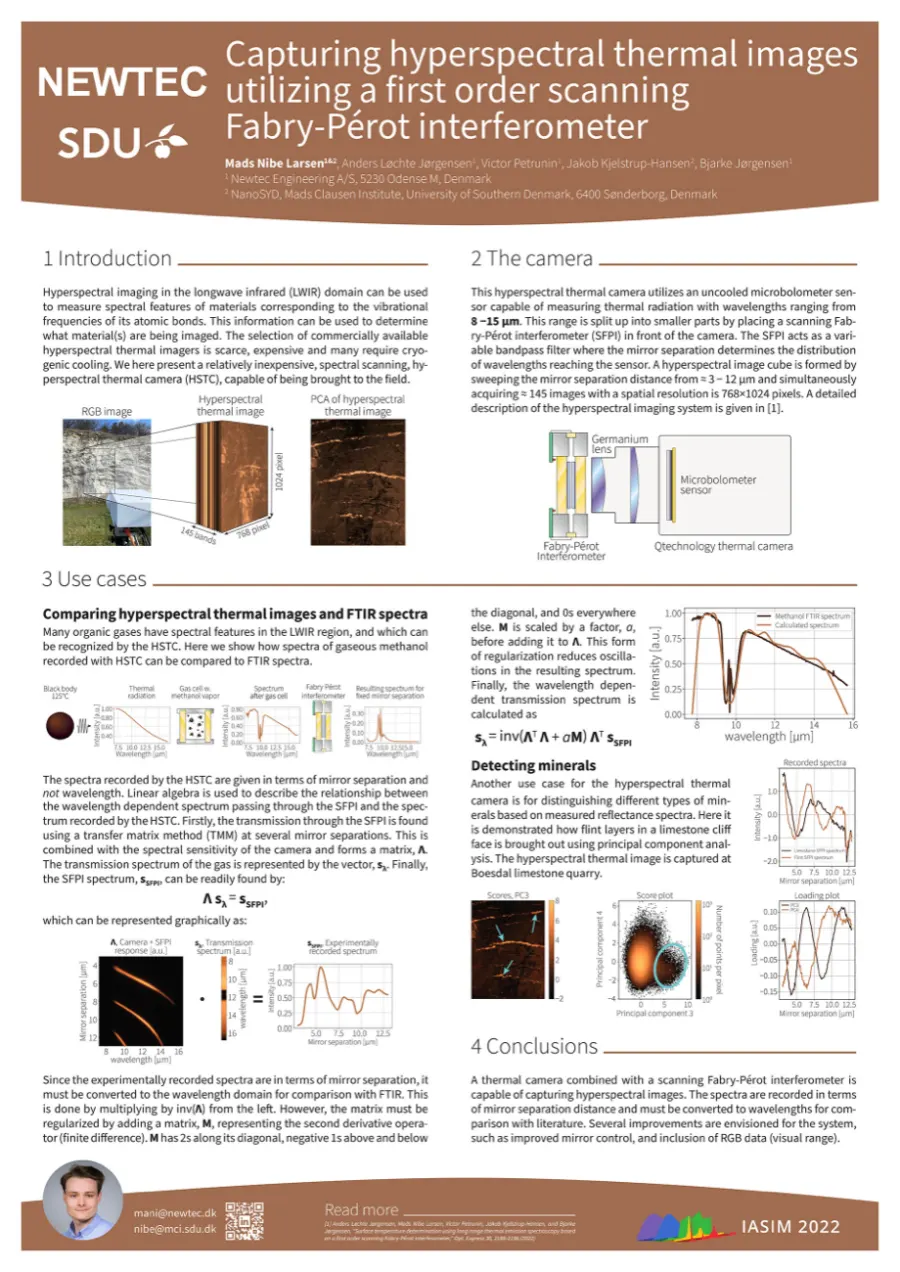 Poster: Capturing hyperspectral thermal images utilizing a first order scanning Fabry-Pérot interferometer
